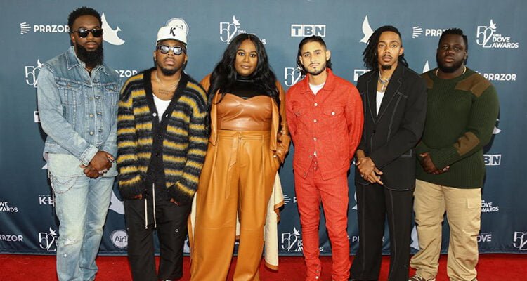 Maverick City Music performing at 64th annual Grammy Awards