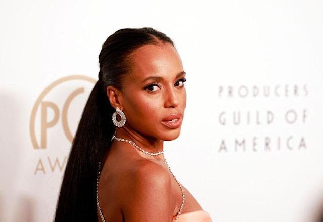 Kerry Washington in Sergio Hudson at  PGA Awards