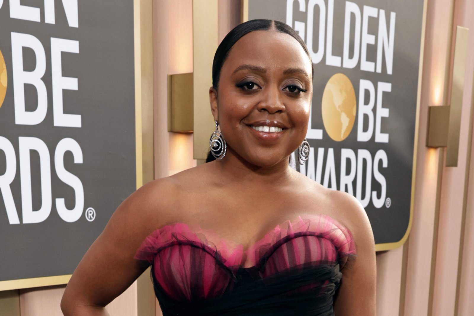 Quinta Brunson wears Christian Siriano