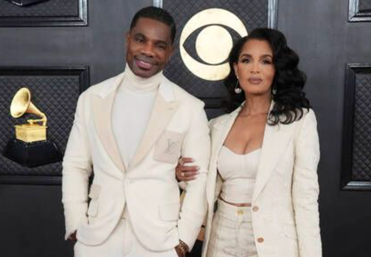 Kirk and Tammy Franklin Grammy’s Red Carpet Look