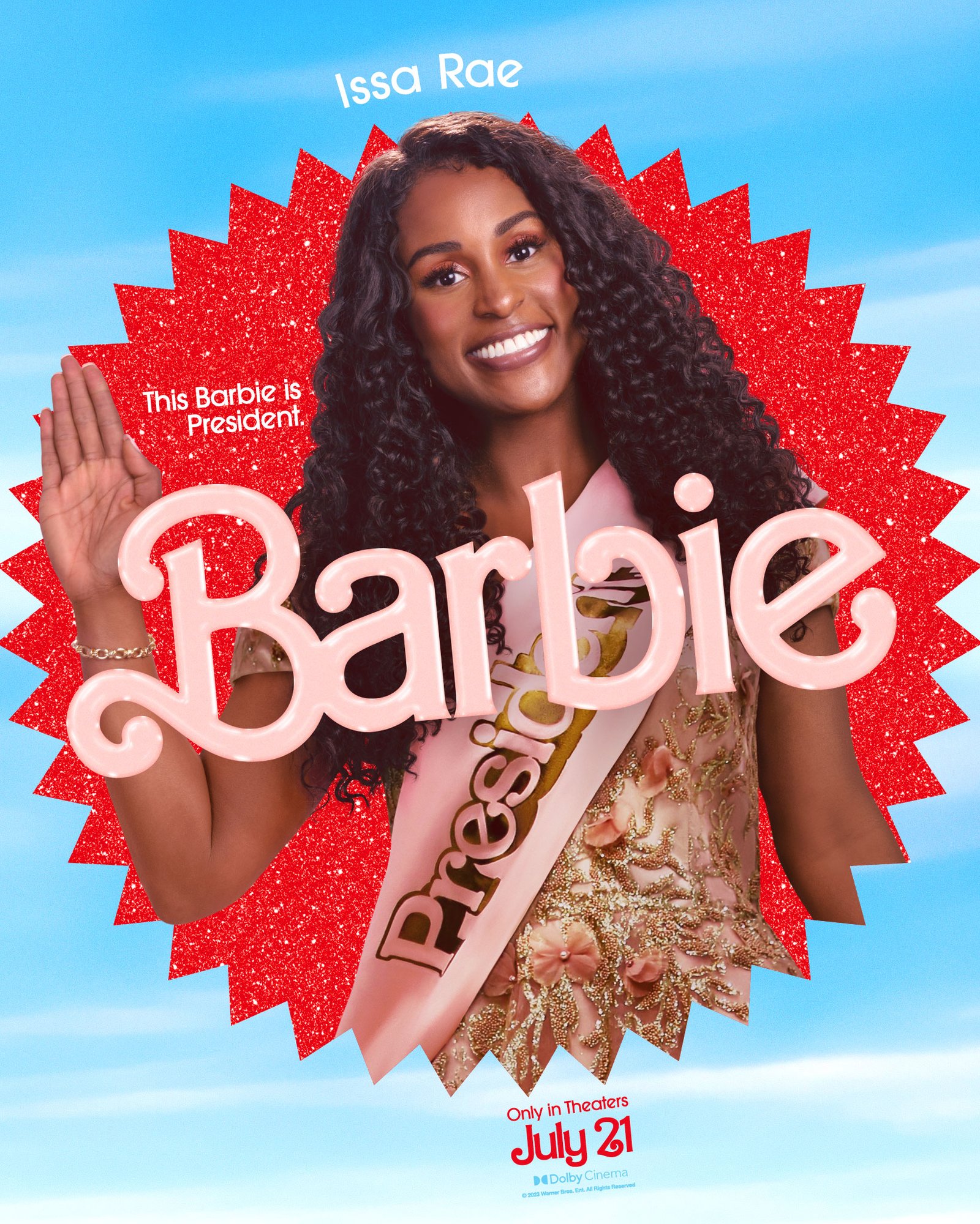 Issa Rae as President in Barbie Movie