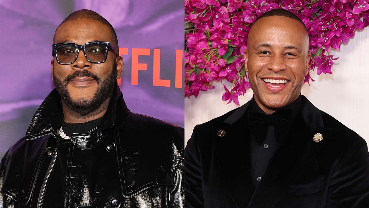 Tyler Perry and DeVon Franklin