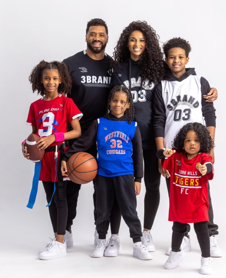 Russell Wilson and Ciara Launch 3Brand Jerseys, and the Whole Family Showed Up to Prove It